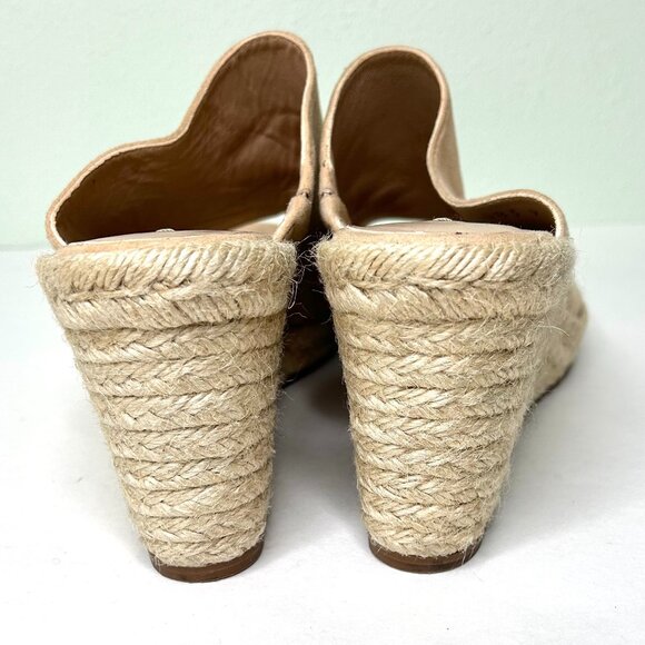 Stuart Weitzman Marabella Platform Espadrille Wedges Tan Size 9 - Picture 13 of 15